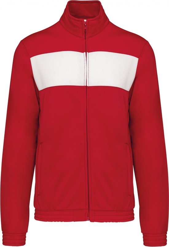 SportJas Unisex 4XL Proact Lange mouw Sporty Red / White 100% Polyester