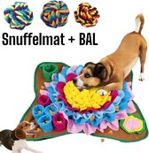 CHICNEST Snuffelmat Hond - Multi Gekleurd - Wasbaar - 50 x 50 cm