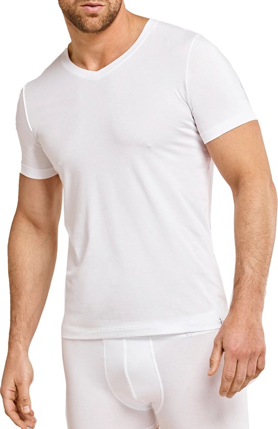 Beeren T-Shirt Col V - blanc - 100% coton - XL