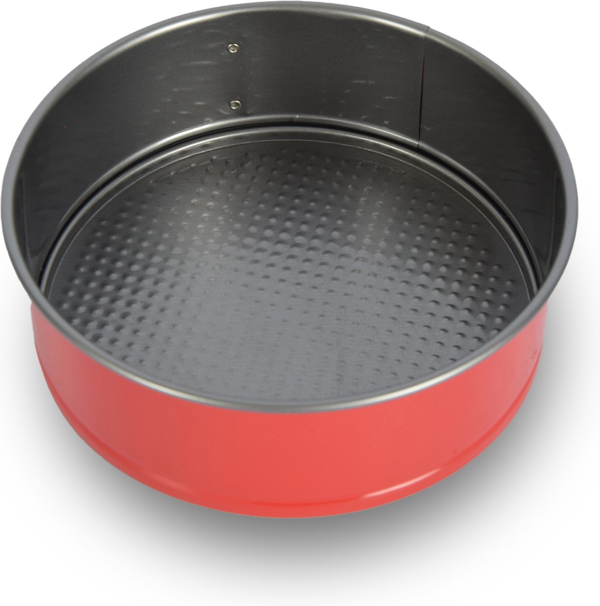 Rode & Zilveren Springvorm 18.5 cm | PFAS Vrij Metaal, Rond | Ideaal voor Taarten en Cakes | Must-have in Bakspullen en Koken & Tafelen