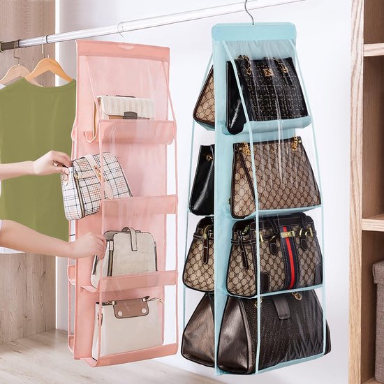 DGAZ Bag Organizer Insert Fits Birkin 25/30/35/40, Silk Handbag Organizer, Silky Smooth, Luxury Purse & Tote Shaper (BK30, Konjac Purple