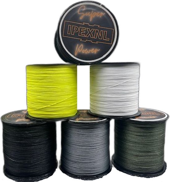 IPEXNL Max power 2 PE super fil de pêche tressé blanc - 36,3 kg - 0,50 mm de 300 mètres type 8 fabriqué par SK