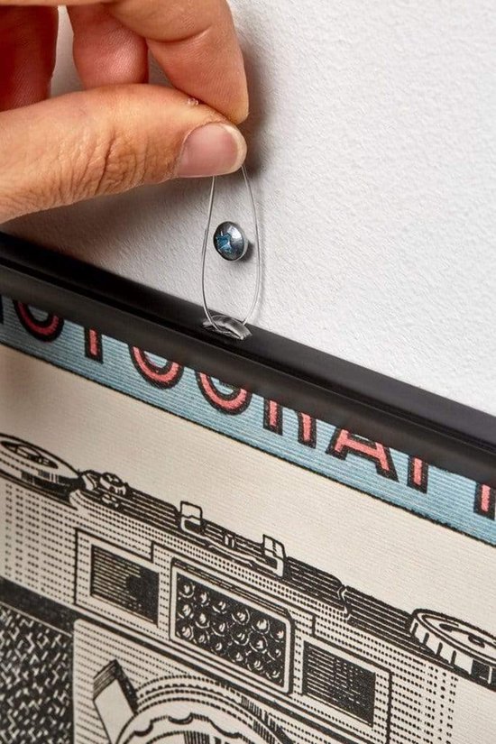 Vos Bandes d'Affiches Décoration 40 cm - Zwart - Plastique - Porte-affiche avec œillet de suspension