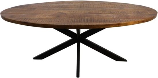 Merax Eettafel van hout, uittrekbare eetkamertafel met opbergruimte, rechthoekige keukentafel, voor woonkamer en eetkamer, 110/130L x 70B x 75H cm, natuurlijk