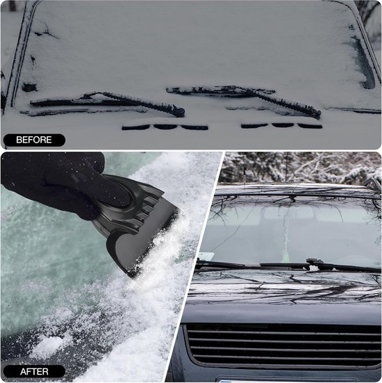 Gratte-neige amovible pour voiture, pelle, grattoir à glace