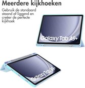 iMoshion Tablet Hoes Geschikt voor Samsung Galaxy Tab A9 Plus - iMoshion Trifold Hardcase Bookcase - Lichtblauw