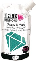 Turquoise 24 karaat Glitterverf Izink Diamond