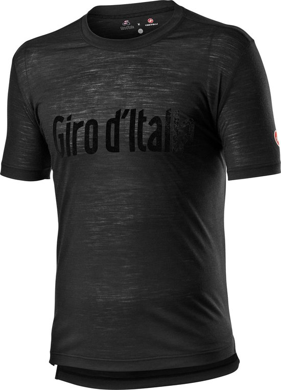 Castelli Giro d'Italia Casual T-shirt Heren Zwart  - Giro Heritage Tee-Nero Vintage - L