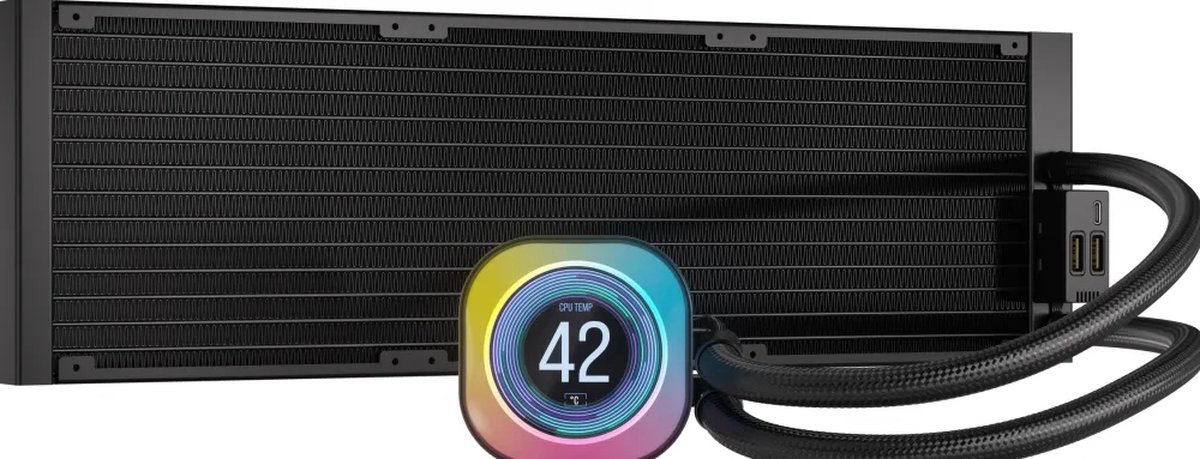Corsair Icue Link H170I Lcd - Vloeistofkoelsysteem Processor - Afmeting koeler - afbeelding 4