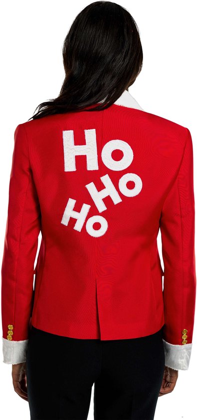 HUIFUAO Corduroy kerstblazer voor dames, grappige kerstboom