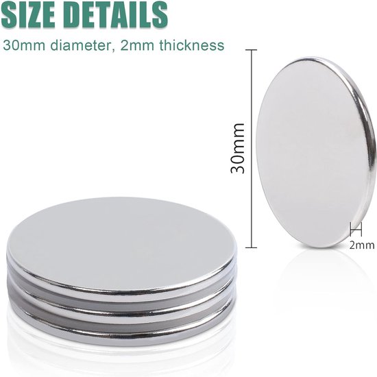 20 Stück Mini Scheiben Magnete, 6x10mm Magnete Stark, Neodym Power Magnet Silber 20 Stück Mini Scheiben Magnete, 6x10mm Magnete Stark, Neodym Power Magnet Silber