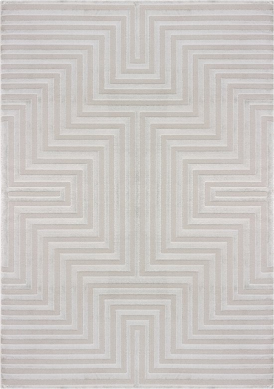 Tapis design Arte à poils ras, tapis de Luxe , salon, chambre à coucher, Argent / Grijs, 280x370 CM