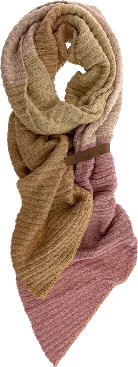 LOT83 Sjaal Fem - Vegan leren sluiting - Omslagdoek - Ronde sjaal - Quattro 1 - 1 Size fits all