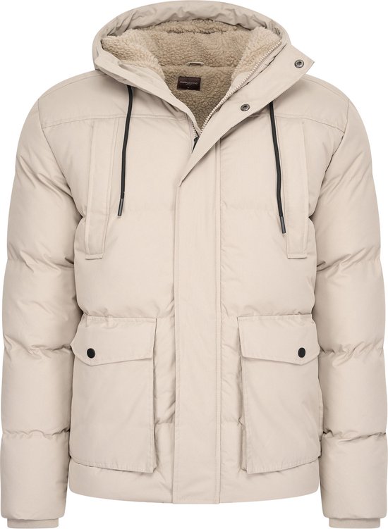 Cappuccino Italia - Heren Jas winter Moorland - Beige - Maat XXL