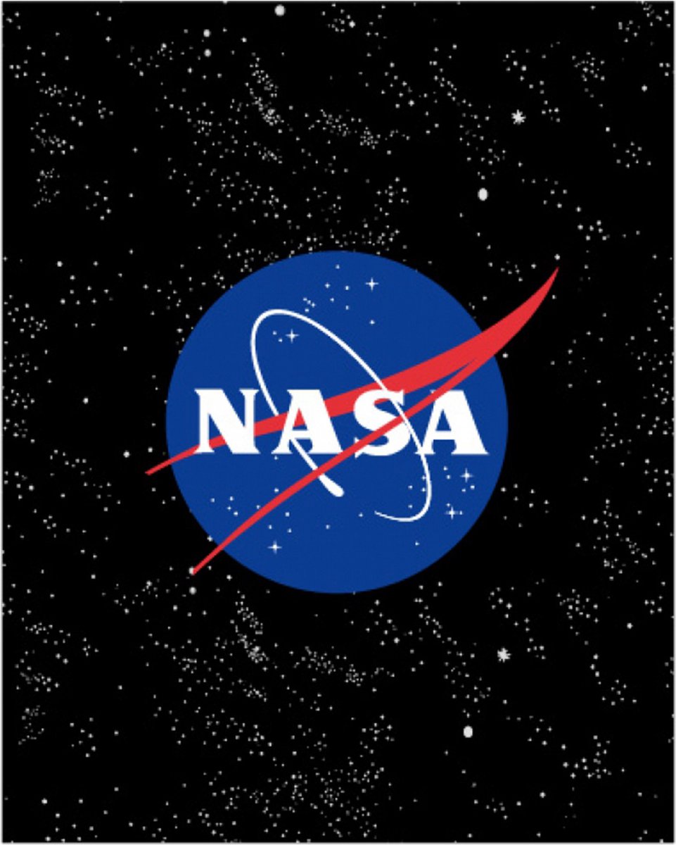Nasa Fleece Deken - Coral Fleece - Deken 120x150 cm - Zwart