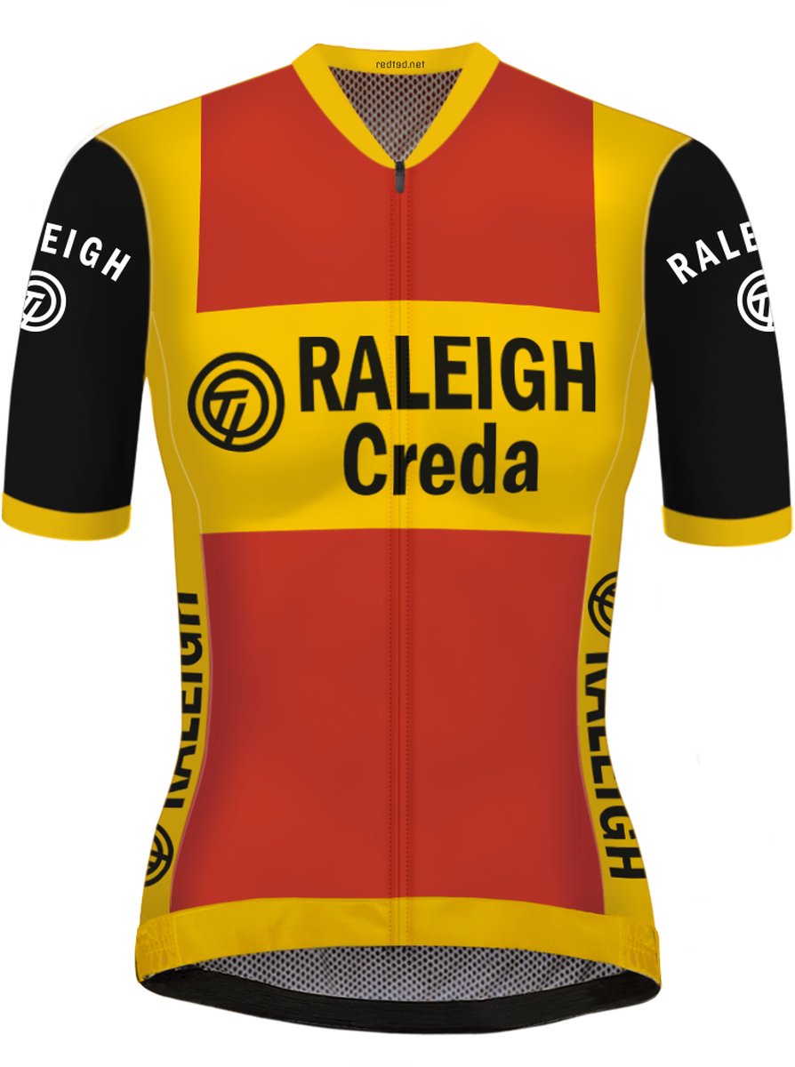 Retro Dames Wielershirt TI-Raleigh rood - REDTED - L