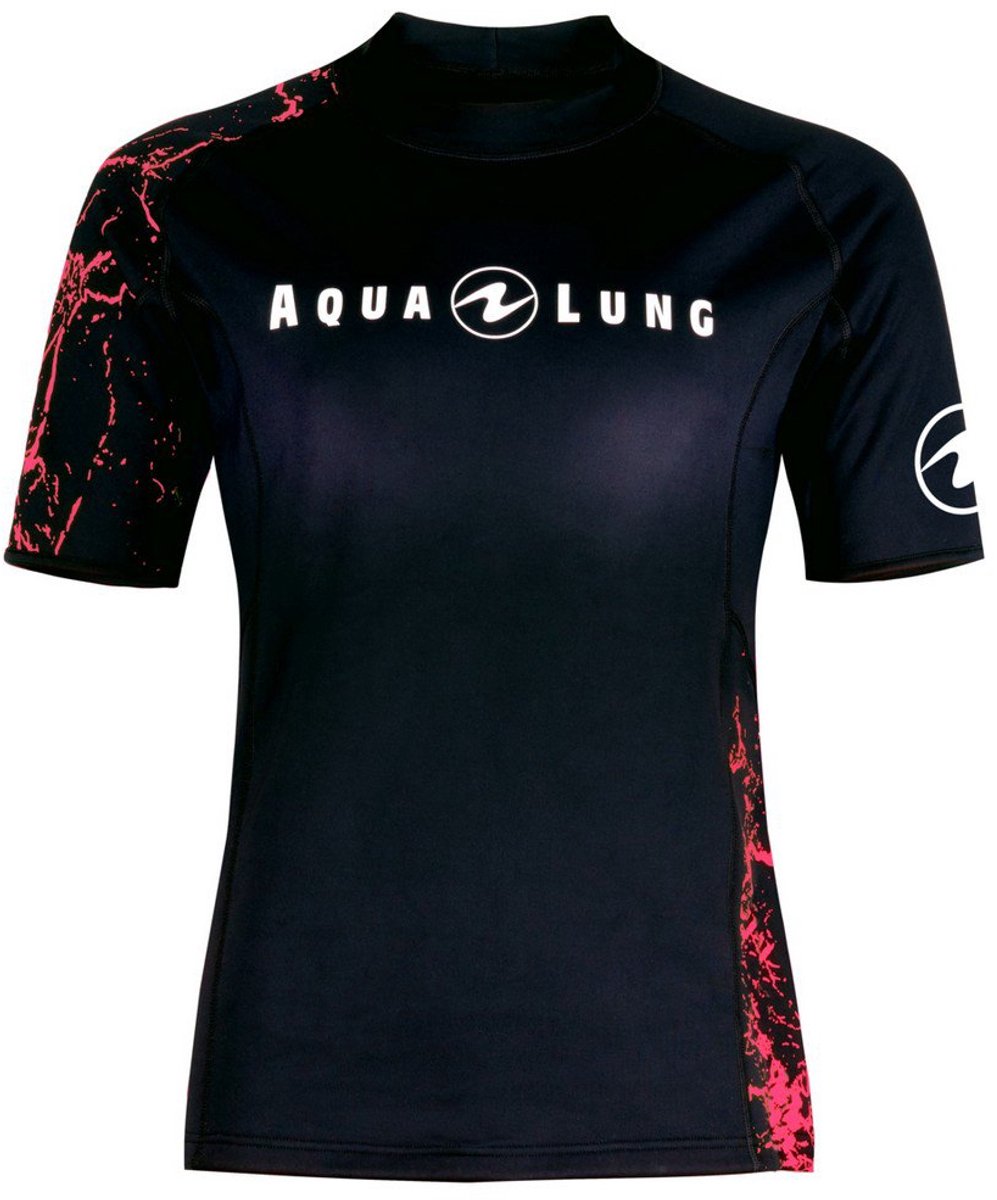 Aqualung Top Ceramiqskin Rashguard Met Korte Mouwen Voor Dames Zwart L Vrouw