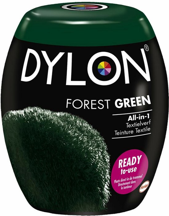 Foto: Dylon wasmachine textielverf pods forest green 350g