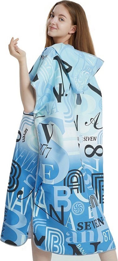 Livano Surf Poncho pour Adultes - Serviette à langer douce - Femme et homme