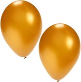 Bellatio Decorations Party ballonnen - goud - 50x stuks - dia 27 cm - feestartikelen/versieringen