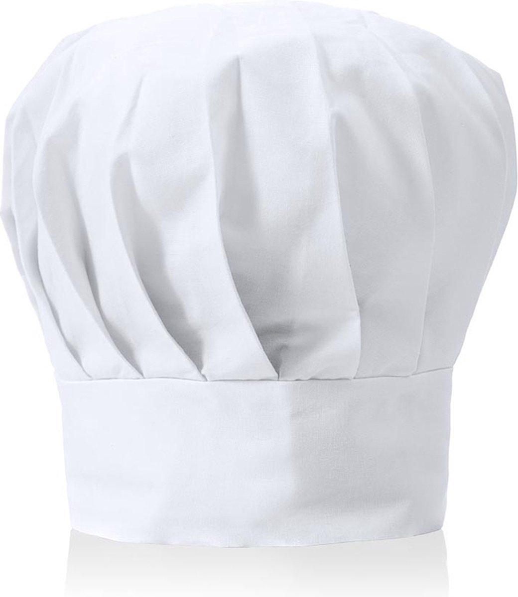 Knaak Koksmuts - Koken - Muts - Chefkok kostuum - Wit