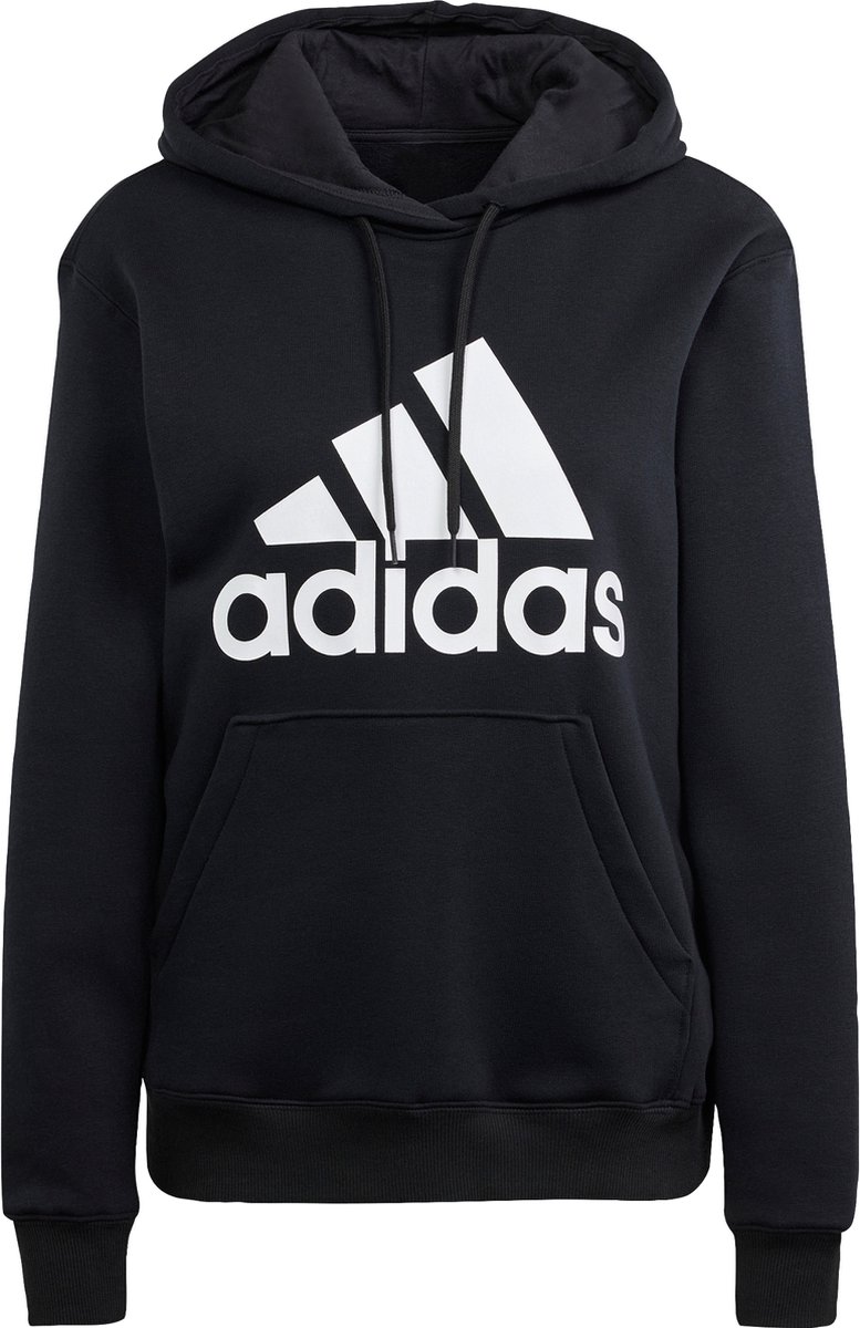 adidas Sportswear Essentials Big Logo Regular Fleece Hoodie Dames Zwart