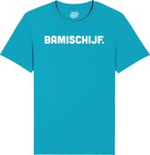 Bamischijf - Frituur Snack Cadeau - Grappige Eten En Snoep Spreuken Outfit - Dames / Heren / Unisex Kleding - Unisex T-Shirt - Aqua Blauw - Maat M