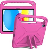 Tablethoes Apple iPad 10.9 (2022) | Ook ideaal voor kinderen | Volledig beschermd | iPad Hoes | Roze