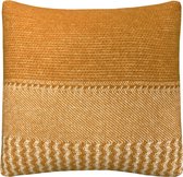 Uptown wool cushion ocre square