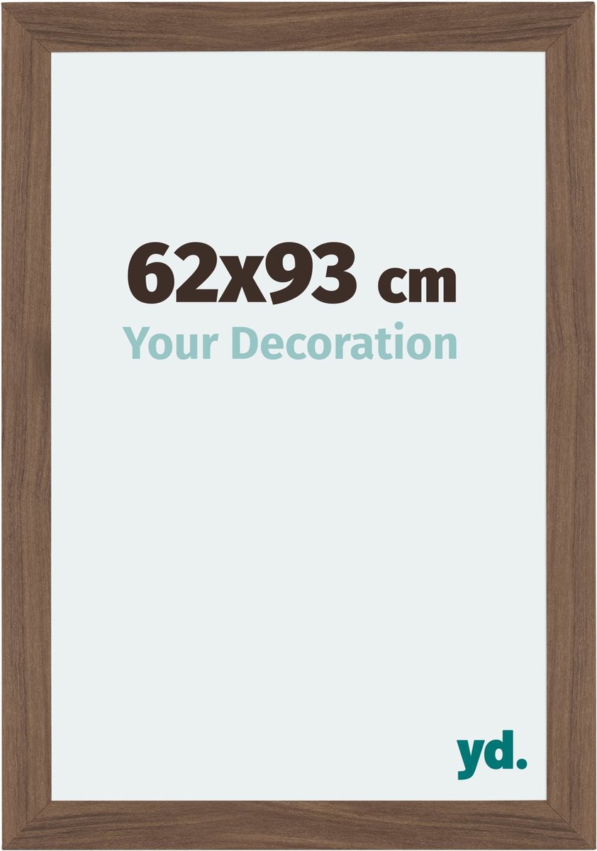 Your Decoration - Fotolijst 62x93 cm - MDF - Walnoot Donker - Mura