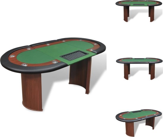 Le Jeu De Poker Passionnant Se Déroule Sur Une Table Verte