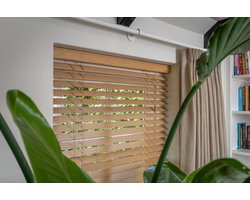Dutchblinds® Bamboe Jaloezieën - 50mm - Naturel - 140 x 250 cm - Breedtematen van 40 t/m 300 cm