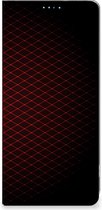 Telefoonhoesje met foto Geschikt voor OPPO A98 5G Smart Cover Geruit Rood