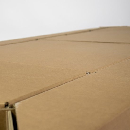 Kartonnen uitvouwbed - 80 x 200 cm - Opklapbaar bed - Vouwbed - Kartonnen meubels - Met omranding - 100% recyclebaar - Logeerbed - KarTent