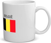 Akyol - Belgique Mug avec impression - bruxelles - Belges - emblème drapeau belge - touristes - - Contenu 350 ML
