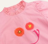 Theatre l.sl. T-shirt 35 Solid with artwork Smiley Flowers Pink: 152/12yr