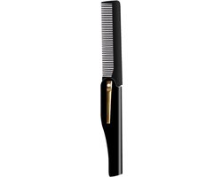 Foto: Inklapbare baardkam snorkam i beard comb i i baardverzorging i baard styling tool i zwart