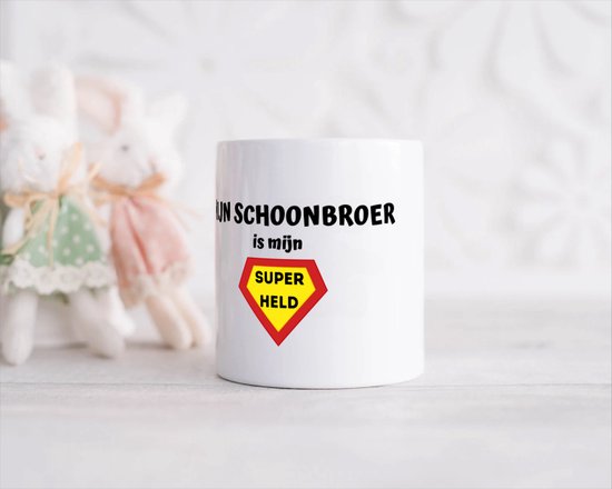 Akyol - mon beau-frère est mon super-héros Tirelire - Frère - super beau-frère - anniversaire - cadeau pour frère - articles frère - cadeau - cadeau - contenu 350 ML