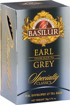 BASILUR Earl Grey - Ceylon Zwarte Thee met Bergamotolie in Theezakjes, 25x2g