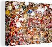 Love for graffiti canvas 2cm 160x120 cm - Tirage photo sur toile (Décoration murale salon / chambre) XXL / Groot format!