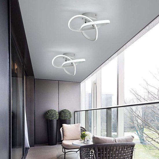 LED Plafonnière - Ronde plafondlamp - 20W vervangt 105W - Daglicht wit