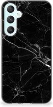 Samsung Galaxy S23 FE TPU Siliconen Hoesje Marmer Zwart - Origineel Cadeau Vader
