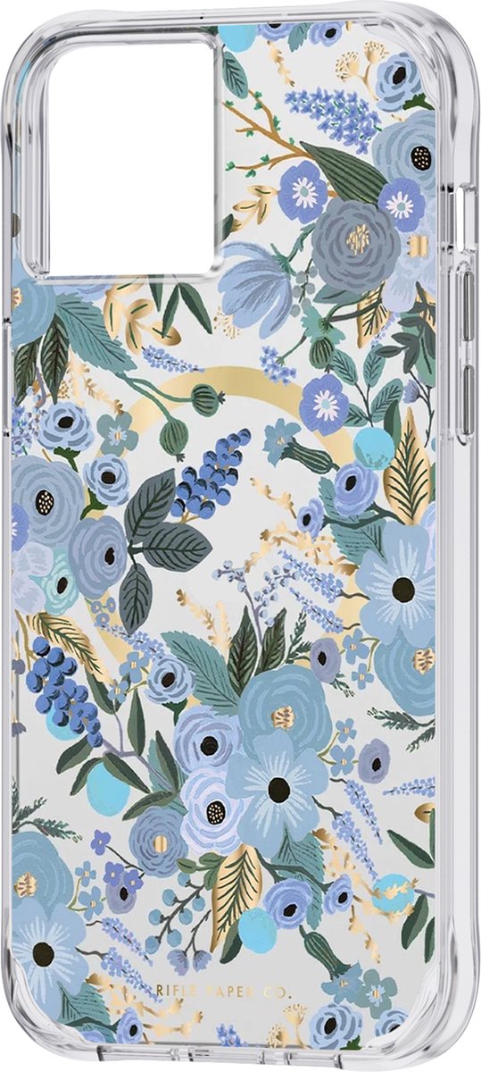 iPhone 15 Plus MagSafe-hoesje, Garden Party Blauw - Case Mate Rifle Paper Co.