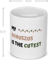 Akyol - my bonuszus is the cutest Spaarpot - Zus - schattige bonuszus - verjaardagscadeau - verjaardag - cadeau - cadeautje voor zus - zus artikelen - kado - geschenk - gift - 350 ML inhoud