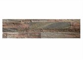 Zelfklevende Steenstrip - Natuursteen - Multi - Reliëf - 60x15cm