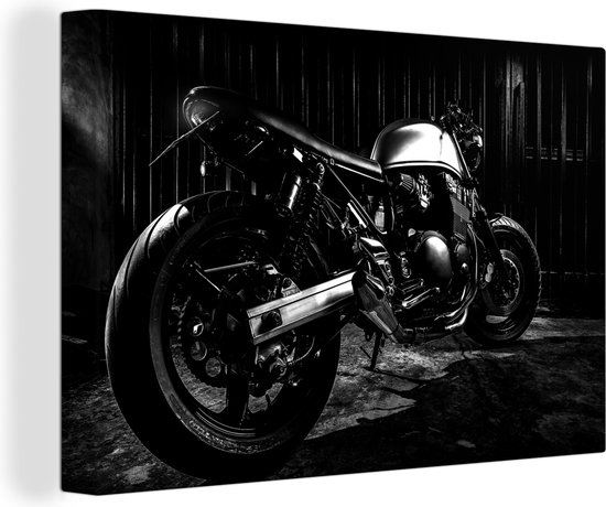 Tableau Peinture Belle image d'une belle moto - noir et blanc - 140x90 cm -  Décoration... | bol