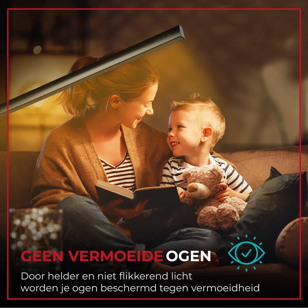 Bolt Electronics® IQ900BER Bureaulamp LED - Leeslamp - Dimbaar - Met klem - Zwart thumbnail 5
