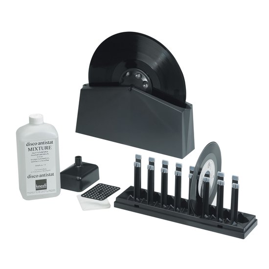Knosti Disco-Antistat reiningingstoestel voor platen, incl. fluid - DJ-accessoire