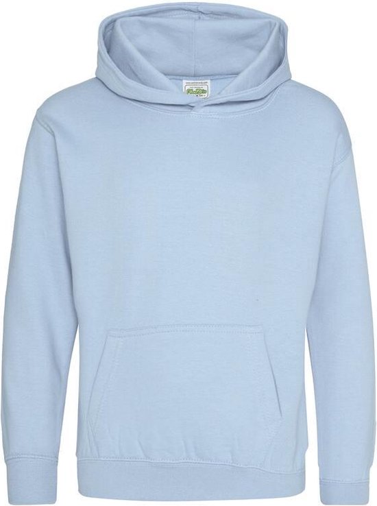 Just Hoods Kids Hoodie Sky Blue Maat 3/4 (XS)