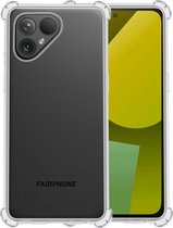 Hoesje Geschikt voor Fairphone 5 Hoesje Shockproof Case Siliconen - Hoes Geschikt voor Fairphone 5 Hoes Cover Siliconen - Transparant